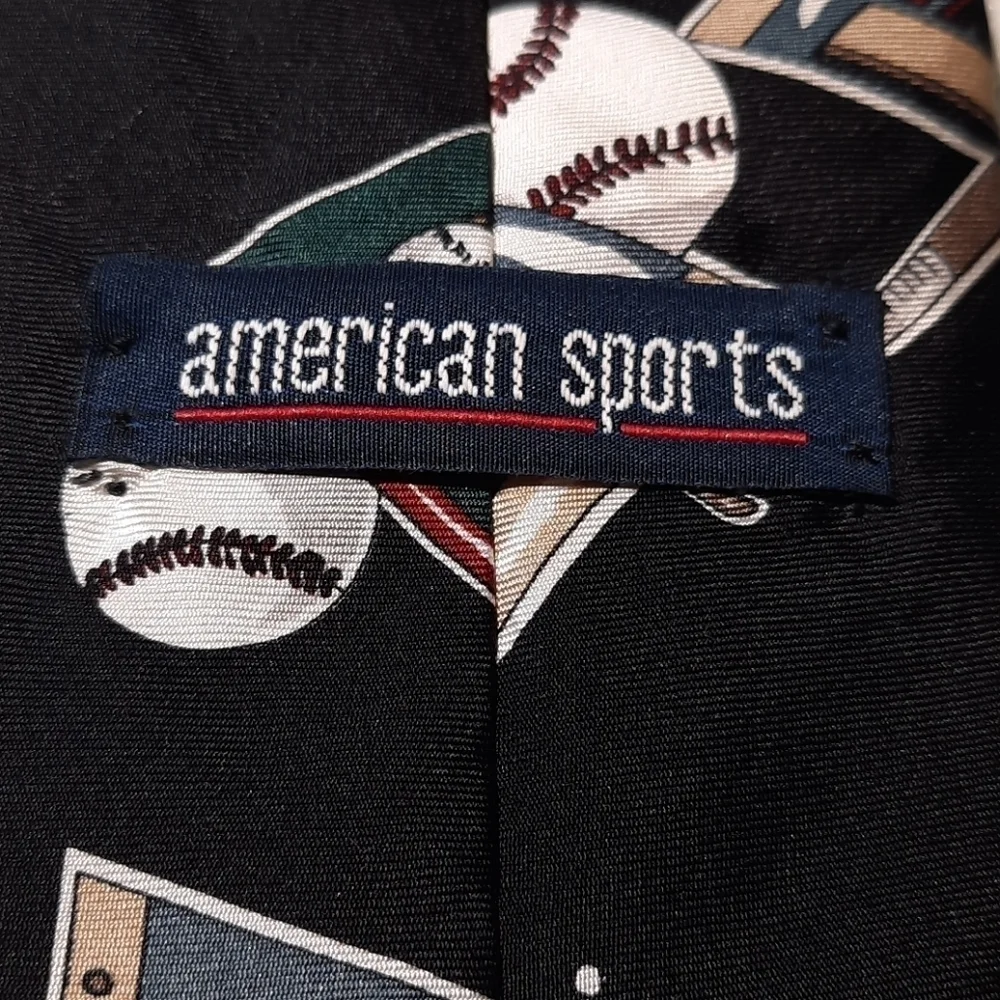 Men's American Sports Baseball Tie